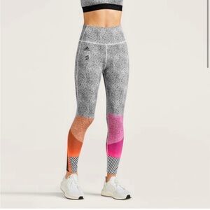 NWT Adidas x Peloton 'Heat Ready' 7/8 Length HR Printed Leggings Retail: $85 XS